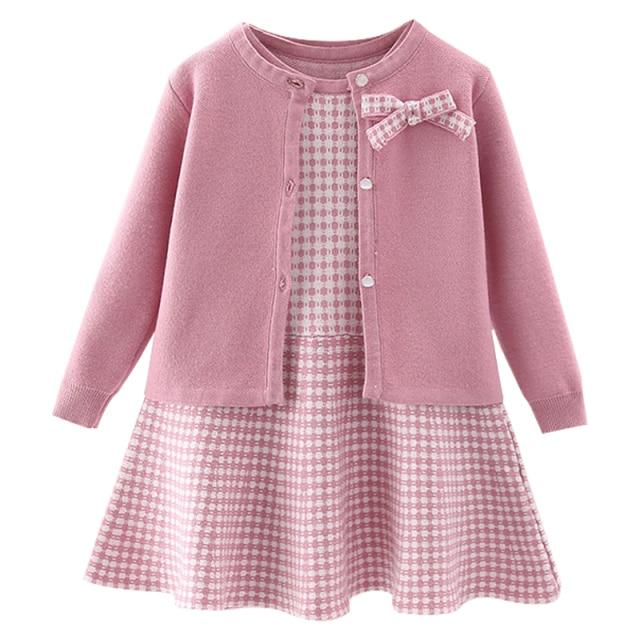 Knitted Cardigan And Dress