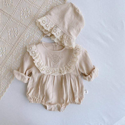 Vintage Lace Romper and Hat