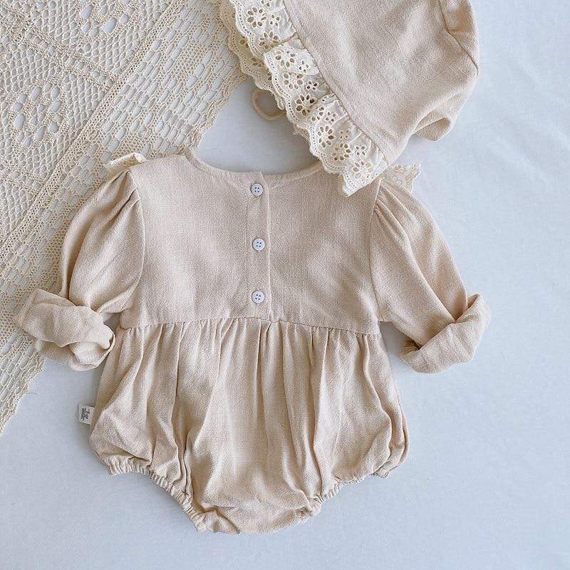 Vintage Lace Romper and Hat