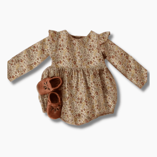 Long Sleeve Baby Floral Romper