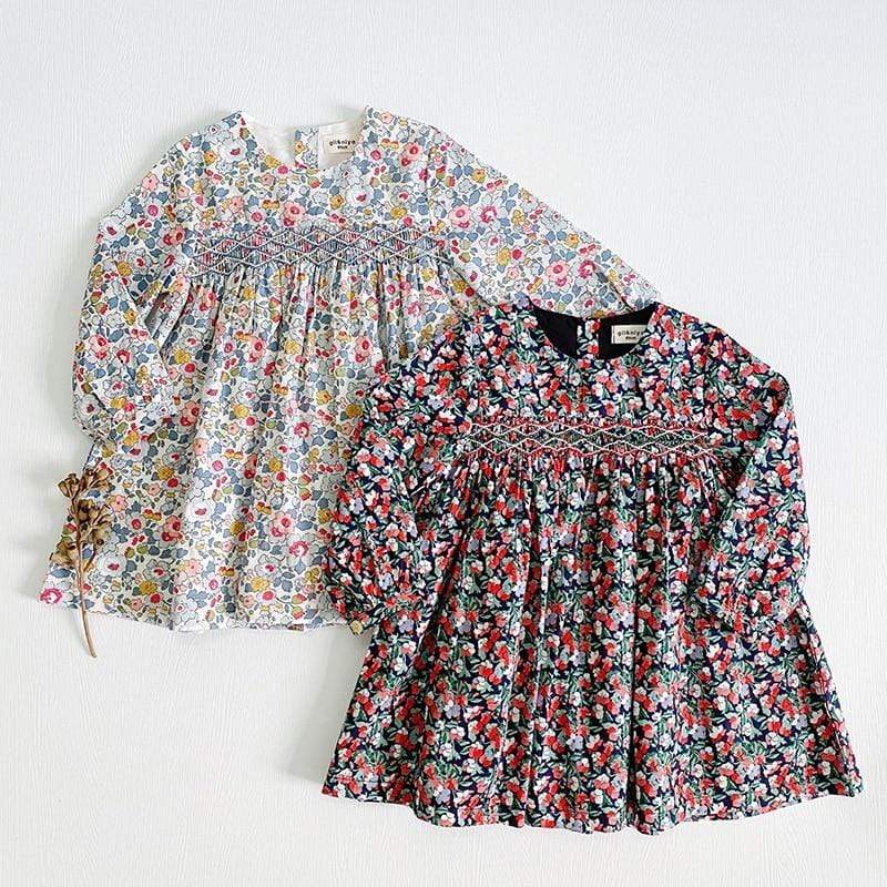 Long Sleeve Mini Floral Dress