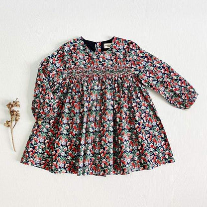 Long Sleeve Mini Floral Dress