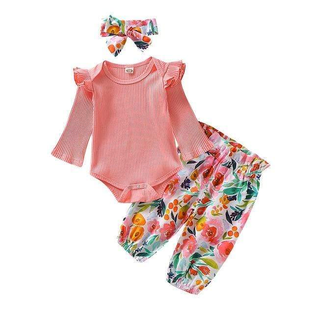 Long Sleeve Floral Romper Outfit