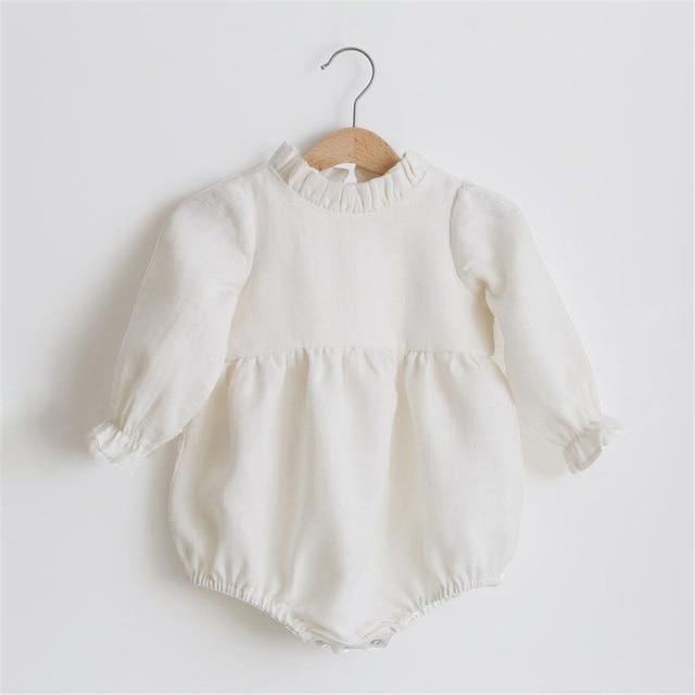 Long Sleeve Baby Floral Romper