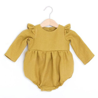 Long Sleeve Baby Floral Romper