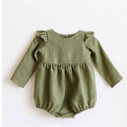 Long Sleeve Baby Floral Romper