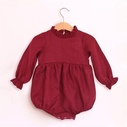 Long Sleeve Baby Floral Romper