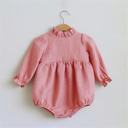 Long Sleeve Baby Floral Romper