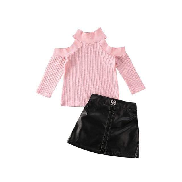 Off shoulder Sweater Set