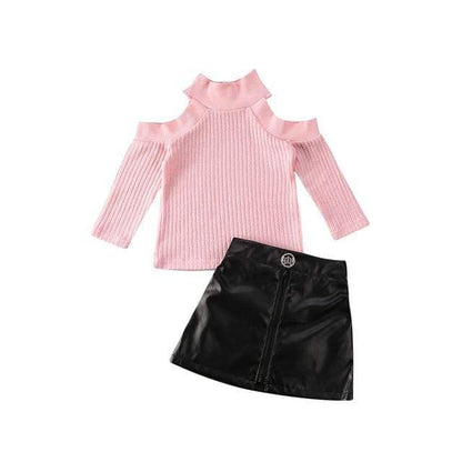 Off shoulder Sweater Set