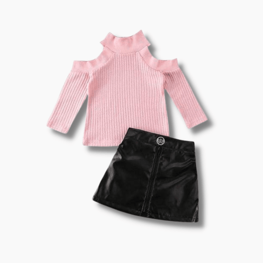 Off shoulder Sweater Set
