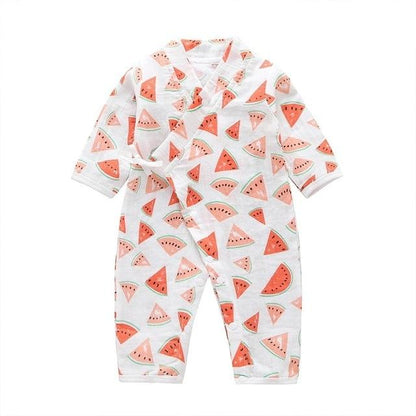 Printed Kimono Jumpsuit