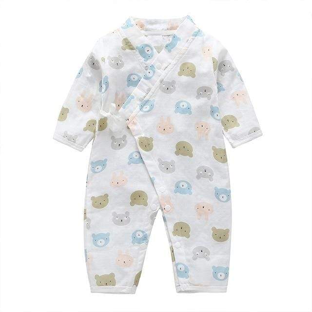 Printed Kimono Jumpsuit