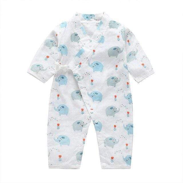 Printed Kimono Jumpsuit