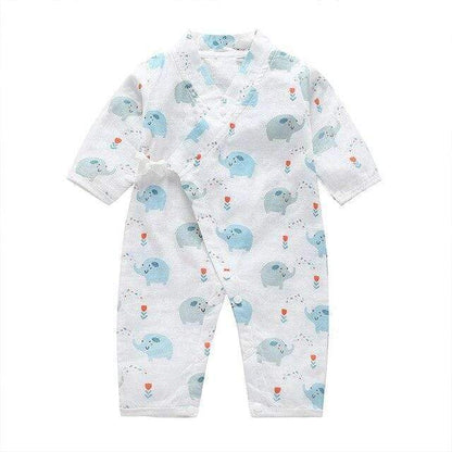 Printed Kimono Jumpsuit
