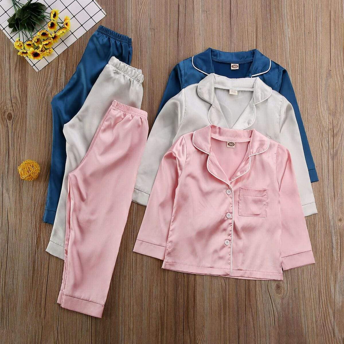 Silk Satin Kid Pajamas