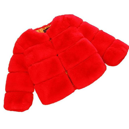 Stylish Faux Fur Coat