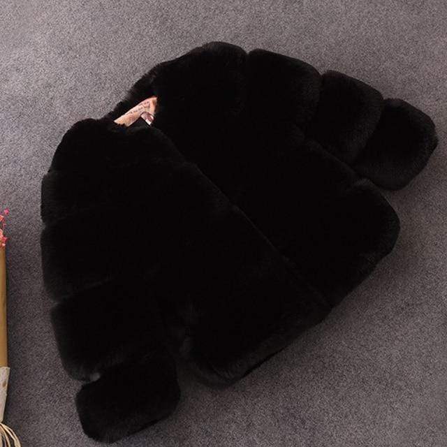 Stylish Faux Fur Coat