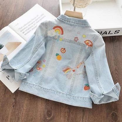 Unicorn Denim Embroidered Jacket