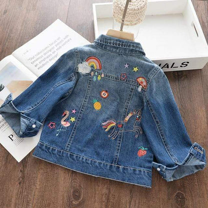 Unicorn Denim Embroidered Jacket