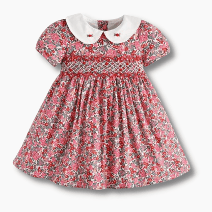 Vintage Floral Smock Dress