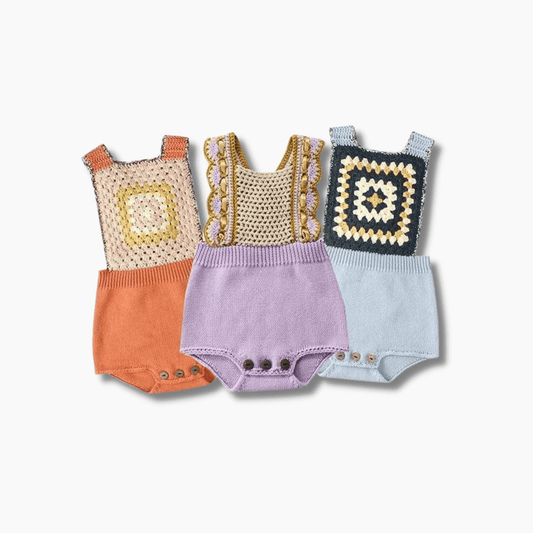 Vintage Style Knitted Romper