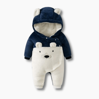 Winter Fleece Bear Jumpsuit