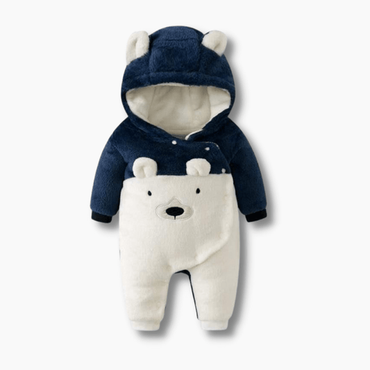 Winter Fleece Bear Jumpsuit