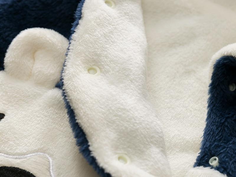 Winter Fleece Bear Jumpsuit