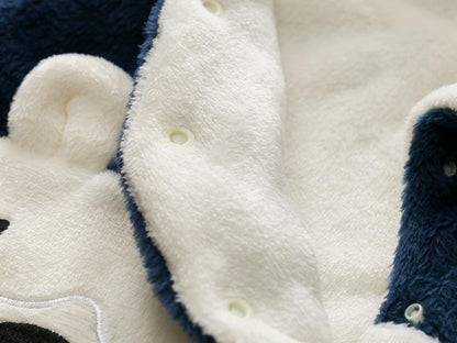 Winter Fleece Bear Jumpsuit