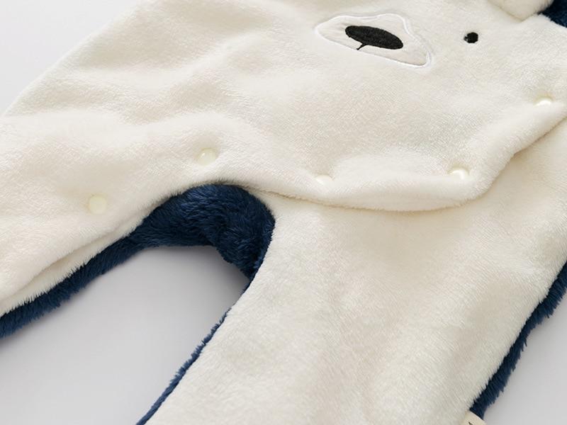 Winter Fleece Bear Jumpsuit