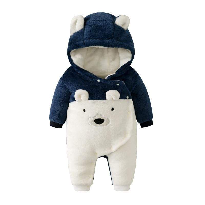 Winter Fleece Bear Jumpsuit