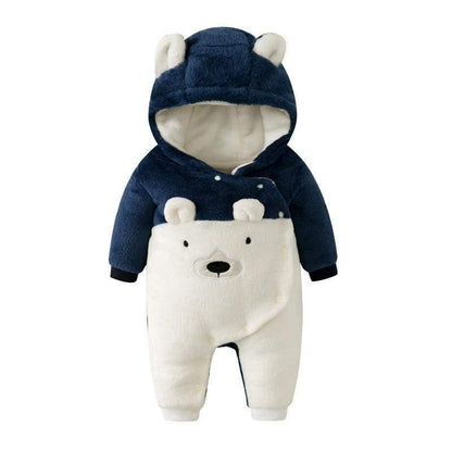 Winter Fleece Bear Jumpsuit