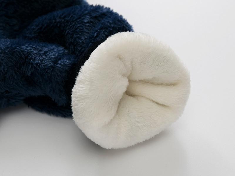 Winter Fleece Bear Jumpsuit