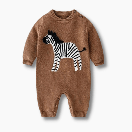 Zebra Knitted Jumpsuit (OOS)